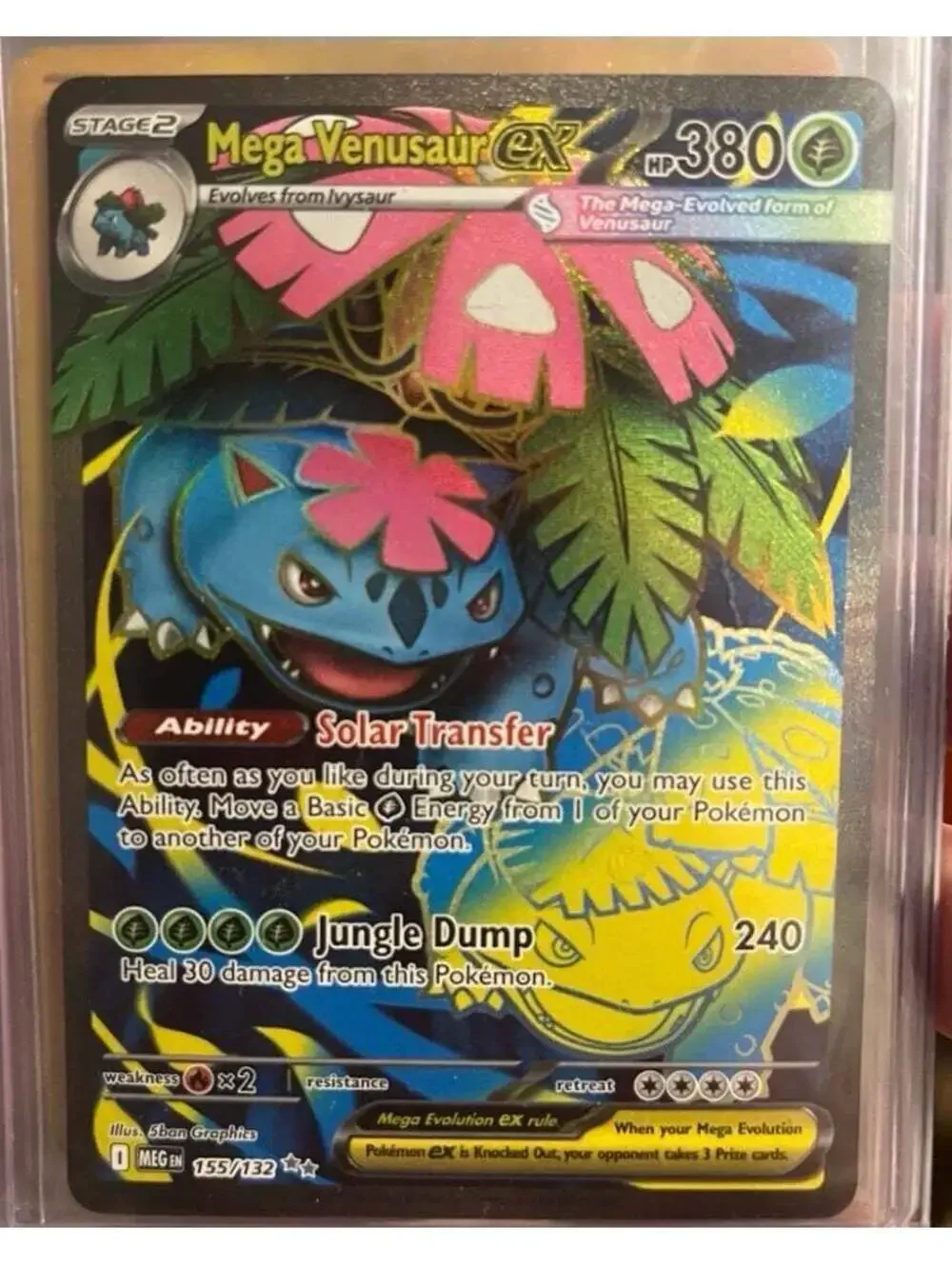 Mega Venusaur ex 155/132 Me01: Mega Evolution Holo MINT (PSA 10 MAYBE) FAST SHIP